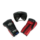 Sparring Set  - Black/ Metallic Red