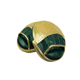 No Boxing No Life Precision Mitts - Metallic Gold/ Pine Green