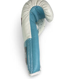 Bayoneta Premium PuLat Horse Hair Gloves - White/ Sky Blue