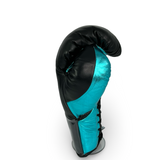 Bayoneta MX Horse Hair Fight Gloves - Black/ Metallic Aqua