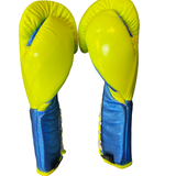No Boxing No Life Guantes de Entrenamiento - Verde Azulado Metálico/ Blanco