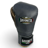Bayoneta Premium Multilayer Horse Hair Gloves - Space Cadet Blue/ Metallic Cedar Brown/ Metallic Gold