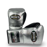 Bayoneta Premium PuLat Horse Hair Gloves - Metallic Silver/ Black