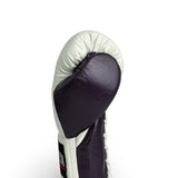Bayoneta MX Latex Fight Gloves - White/ Purple