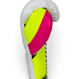 No Boxing No Life Training Gloves - White/ Neon Pop