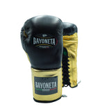 Bayoneta Premium PuLat Horse Hair Gloves - Black/ Metallic Gold
