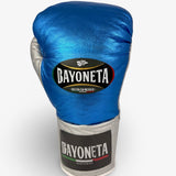 Bayoneta MX Horse Hair Gloves - Metallic Blue/ Metallic Silver
