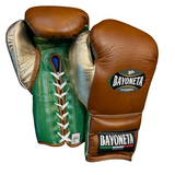 Bayoneta PuLat Gloves - Brown/ Green/ Rose Gold