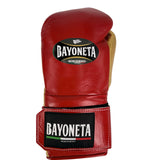 Bayoneta Premium PuLat Horse Hair Gloves - Red/ Metallic Gold