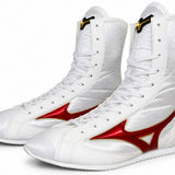 Mizuno EZ Spectra Mid Cut - Boxing Boots - White/ Red/ Gold