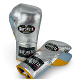 Bayoneta Premium PuLat Horse Hair Gloves - Metallic Silver/ Yellow/ Icy Blue