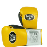 No Boxing No Life Training Gloves - Caramel Gold/ Silver/ Black