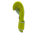 Bayoneta Premium MX - Guantes de Entrenamiento de Látex - Amarillo Neón/ Blanco