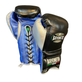 Bayoneta Premium Multilayer Horse Hair Gloves - Black/ Metallic Royal Blue/ Silver