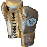 No Boxing No Life Guantes de Entrenamiento - Dorado Metálico/ Negro