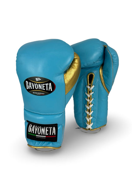 Bayoneta Premium Multilayer Horse Hair Gloves - Sky Blue/ Metallic