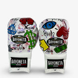 Bayoneta PuLat Gloves - Exclusive Custom "Urban Art" Hand Painted - White