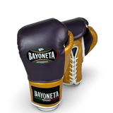Bayoneta MX Latex Fight Gloves -  Purple/ Caramel Gold