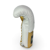 Bayoneta Premium PuLat Horse Hair Gloves - White/ Metallic Gold