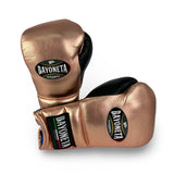 Bayoneta Premium Multilayer Horse Hair Gloves - Metallic Rose Gold/ Black