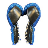 Bayoneta Premium MX - Guantes de Entrenamiento de Látex - Azul Eléctrico/ Negro