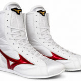 Mizuno EZ Spectra Mid Cut - Boxing Boots - White/ Red/ Gold