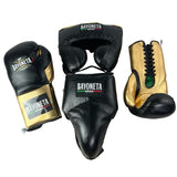 Full Sparring Set - Black/ Metallic Gold