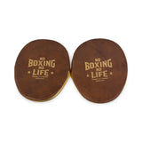 No Boxing No Life Precision Mitts - Gold/ Brown