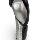 Bayoneta Premium PuLat Horse Hair Gloves - Purple/ Metallic Silver