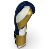 Bayoneta Premium Multicapa HH - Azul Eléctrico/ Blanco/ Dorado Metálico