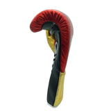 No Boxing No Life Training Gloves - Metallic Red/ Metallic Gold/ Black/ White
