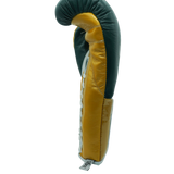 Bayoneta Premium MX - Guantes de Pelo de Caballo - Verde Pino/ Dorado Caramelo