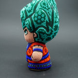 Dragon Ball Goku Super Saiyan Blue - Mexican Huichol Art