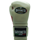 Bayoneta Premium PuLat Horse Hair Gloves - Cream/ Metallic Red Snake finish