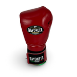 Bayoneta MX Latex Gloves - Red/ Metallic Green