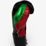 Bayoneta Premium Multilayer Horse Hair Gloves - Black/ Metallic Green/ Metallic Red