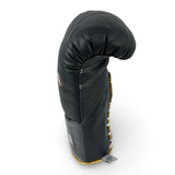 Bayoneta Premium MX - Guantes de Pelea Pelo de Caballo - Azul Cadete Espacial/ Marrón Cedro Metálico/ Dorado Metálico