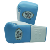 No Boxing No Life Training Gloves - Sky Blue/ White