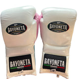 Bayoneta MX Latex Gloves - White/ Sky Blue/ Baby Pink