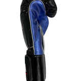 Bayoneta Premium Multilayer Horse Hair Gloves - Black/ Metallic Royal Blue/ Silver