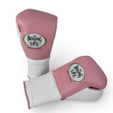 No Boxing No Life Training Gloves - Pink/ White
