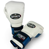 Bayoneta MX Latex Training Gloves - White/ Saphire Blue