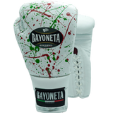 Bayoneta Premium Multilayer Horse Hair Gloves - Exclusive Custom "This Is México" Hand Painted - White
