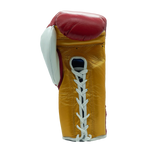 Bayoneta MX Horse Hair Gloves - Red/ Caramel Gold/ White