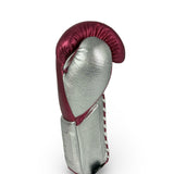 No Boxing No Life Training Gloves - Metallic Pink/ Metallic Silver