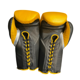 No Boxing No Life Training Gloves - Caramel Gold/ Silver/ Black
