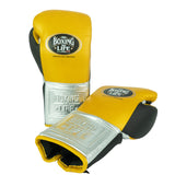 No Boxing No Life Training Gloves - Caramel Gold/ Silver/ Black