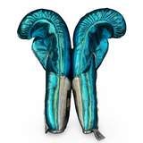 Bayoneta Premium PuLat Horse Hair Gloves - Metallic Aqua/ Silver
