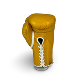 Bayoneta Premium MX - Guantes de Pelea Pelo de Caballo - Blanco/ Verde Salvia Metálico/ Dorado Caramelo