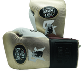 No Boxing No Life Fight Gloves - Canelo Edition - Rose Gold/ Burgundy/ Black/ White